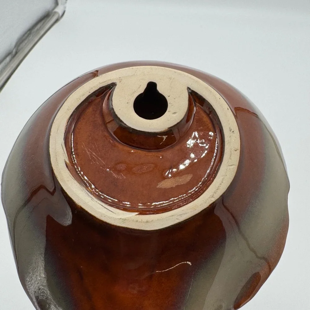 Vintage Ceramic Turkey Spoon Rest 11x5 Autumn Oak Leaf Handle Thanksgiving Food